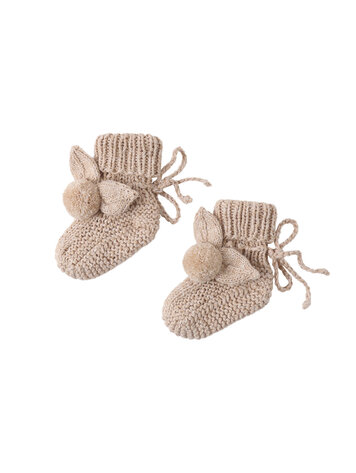 QUINCY MAE Bunny Knit Booties