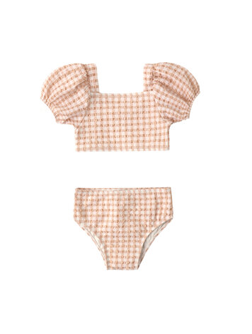 QUINCY MAE Zippy Check Baby Two-Piece