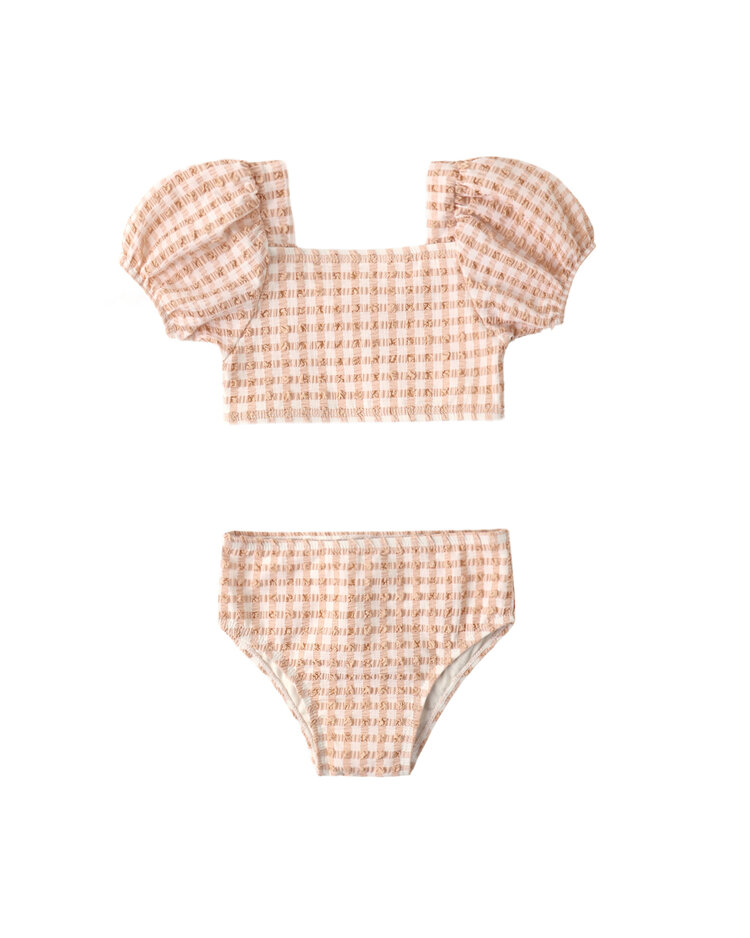 QUINCY MAE Zippy Check Girls Two-Piece
