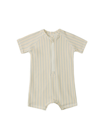 QUINCY MAE Zip Stripe Rashguard