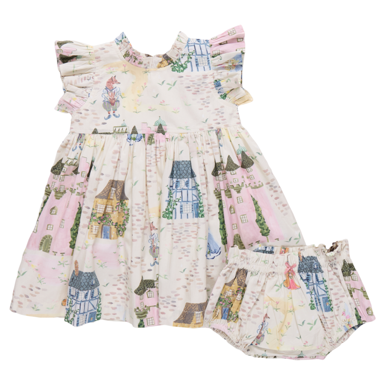 PINK CHICKEN Jennifer Castle Baby Dress Set