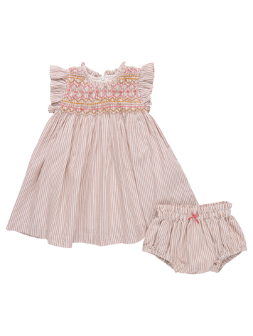 PINK CHICKEN Stevie Tawny Baby Dress