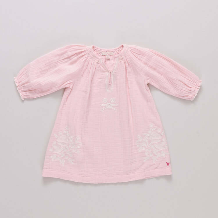 PINK CHICKEN Ava Embroidery Dress