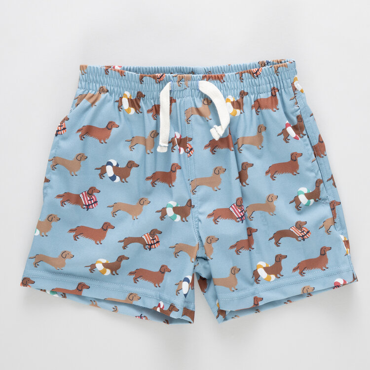 PINK CHICKEN Dachshunds Swim Trunk