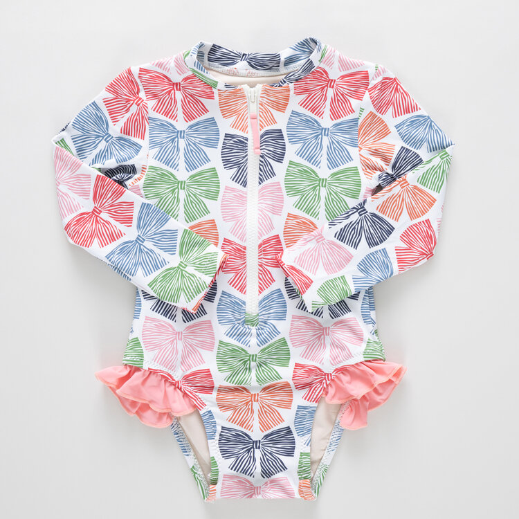 PINK CHICKEN Arden Bows Baby Suit