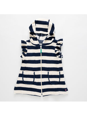 PINK CHICKEN Terry Stripe Coverup