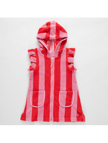PINK CHICKEN Terry Stripe Coverup