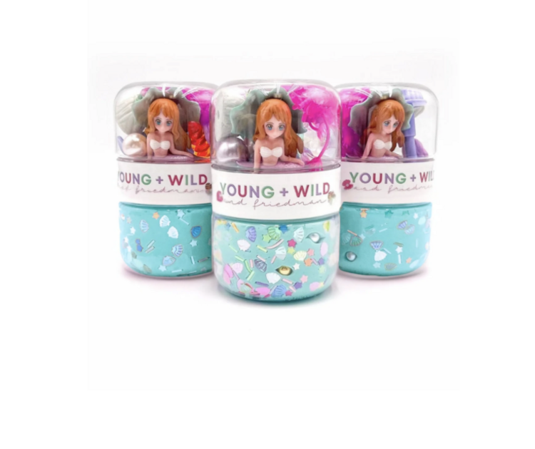 YOUNG + WILD AND FRIEDMAN Grab + Go Dough Jar - Mermaid