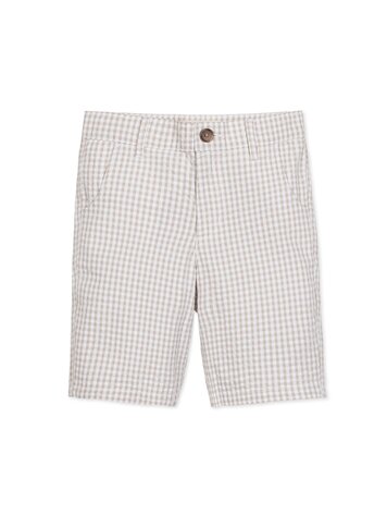 HOPE & HENRY Organic Seersucker Gingham Short