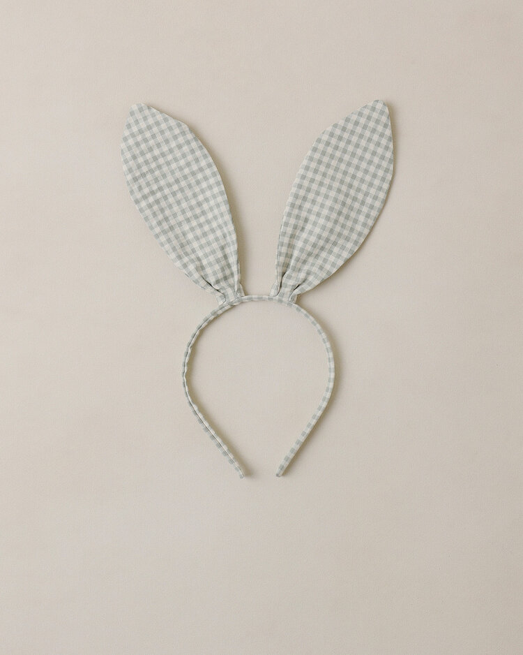 NORALEE Bunny Check Headband - Eucalyptus