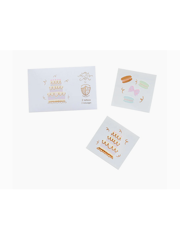 Jollity & Co. + Daydream Society Let Them Eat Cake Temporary Tattoos