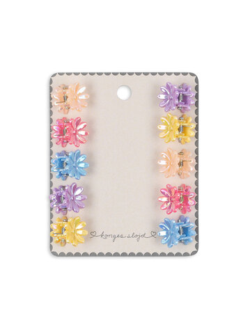 KONGES SLOJD 10 Pack Mini Flower Clips