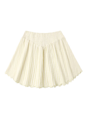 RYLEE AND CRU Smocked Stripe Mini Skirt
