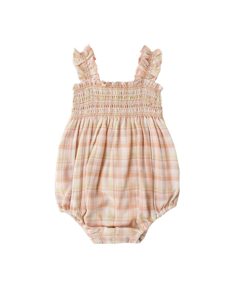 RYLEE AND CRU Julia Plaid Romper