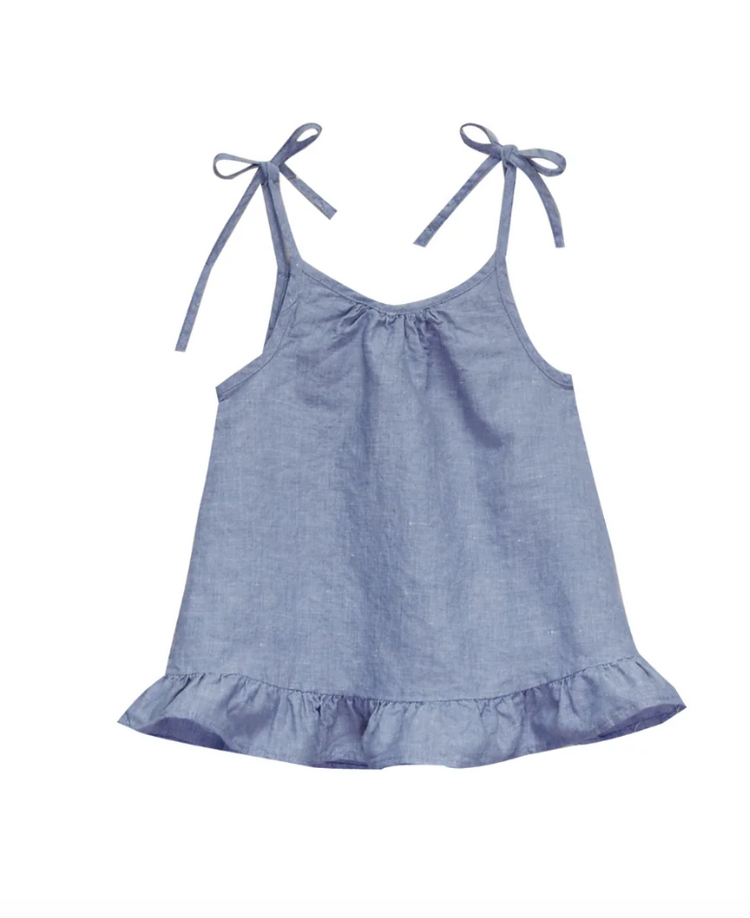 GO GENTLY NATION Woven Ruffle Top