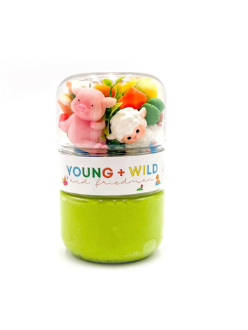 YOUNG + WILD AND FRIEDMAN Spring Animals Grab & Go Dough Jar