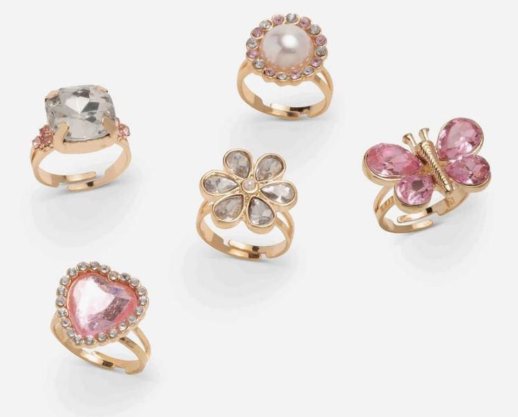 SUPER SMALLS Heartfelt Sparkle Ring Set