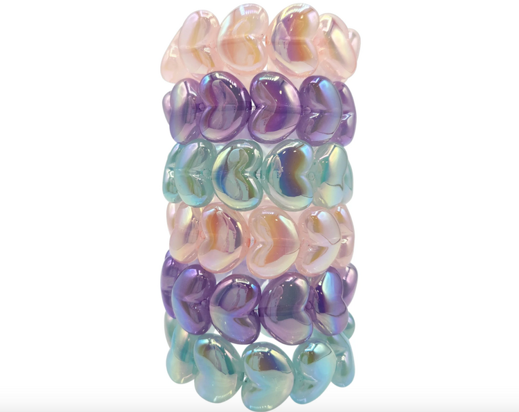 BOTTLEBLOND JEWELS Chunky Heart Bracelet - Pink