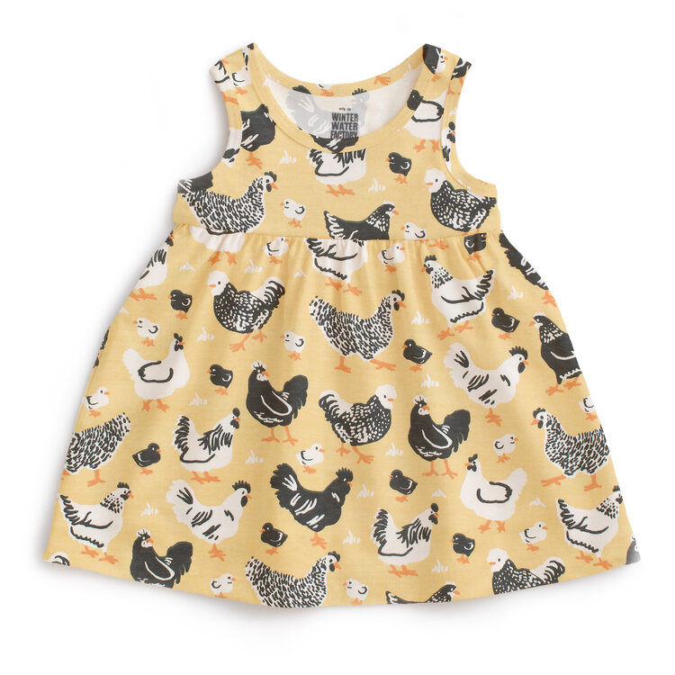 WINTER WATER FACTORY Alna Chicken Family Baby Dress