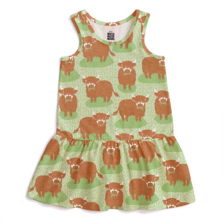 WINTER WATER FACTORY Valencia Highland Cows Dress