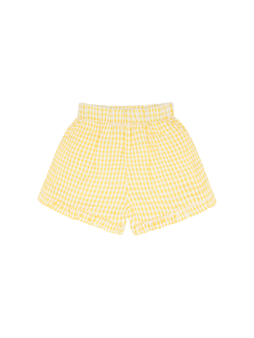MINNOW Gingham Ruffle Shorts