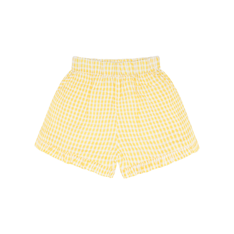 MINNOW Gingham Ruffle Shorts