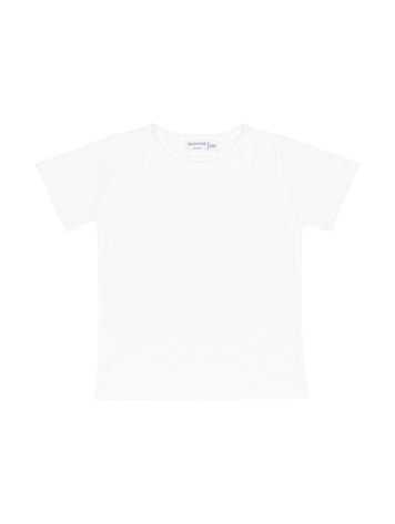 MINNOW Pointelle Puff Sleeve Shirt