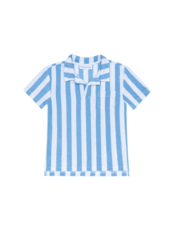 MINNOW Stripe French Terry Polo