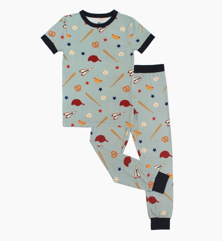 EMERSON AND FRIENDS Baseball Bamboo Pajama Set