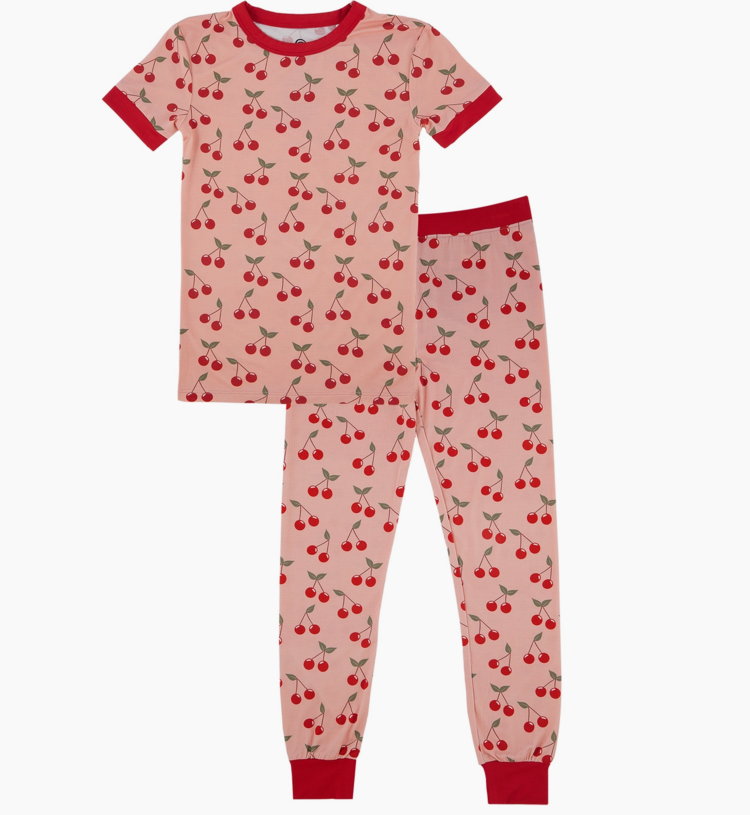 EMERSON AND FRIENDS Very Cherry Bamboo Pajama Set