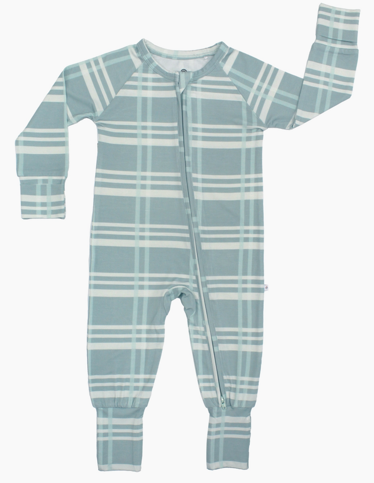 EMERSON AND FRIENDS Plaid Bamboo Romper