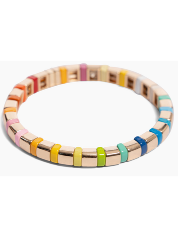 MALIBU SUGAR Rainbow Tile Bracelet