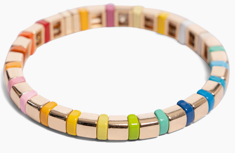 MALIBU SUGAR Rainbow Tile Bracelet