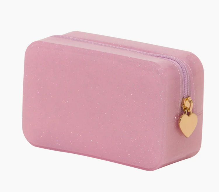 MALIBU SUGAR Jelly Glitter Pouch - Light Pink
