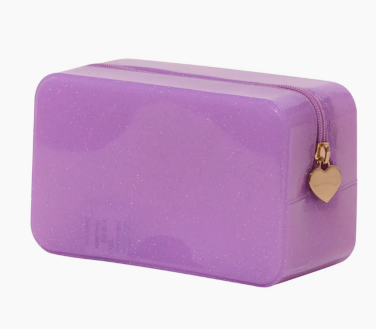 MALIBU SUGAR Jelly Glitter Pouch - Lavender