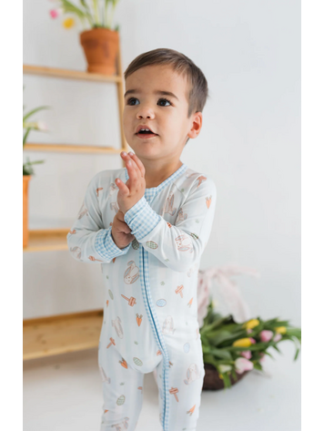 IN MY JAMMERS Oliver Rabbit Zipper Romper