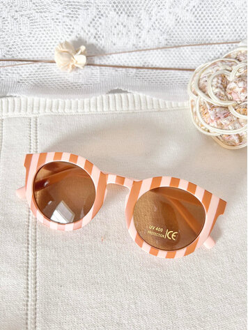 CE CE CO Stripes Sunglasses - Camel