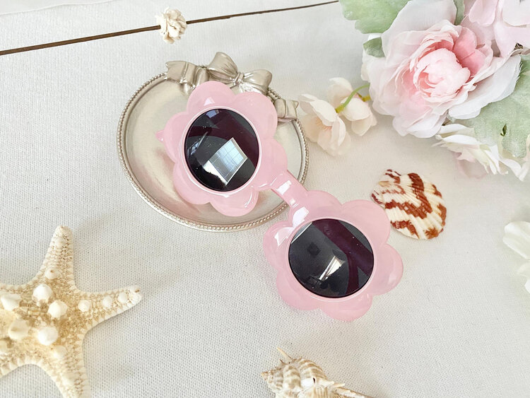 CE CE CO Jelly Sunflower Sunglasses - Pink