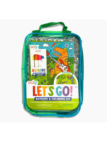 OOLY Let's Go!: Activity & Coloring Kit - Robo Dinos