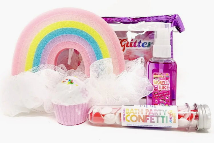 SUNSHINE & GLITTER Confetti Bath Party Gift Set