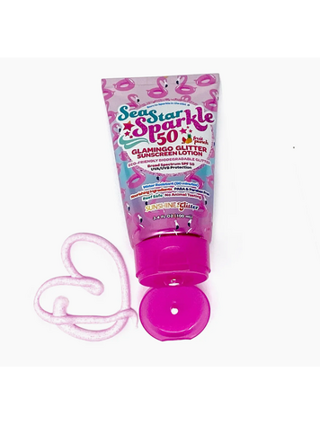 SUNSHINE & GLITTER Sea Star Sparkle Pink Glamingo Spf 50 Glitter Sunscreen