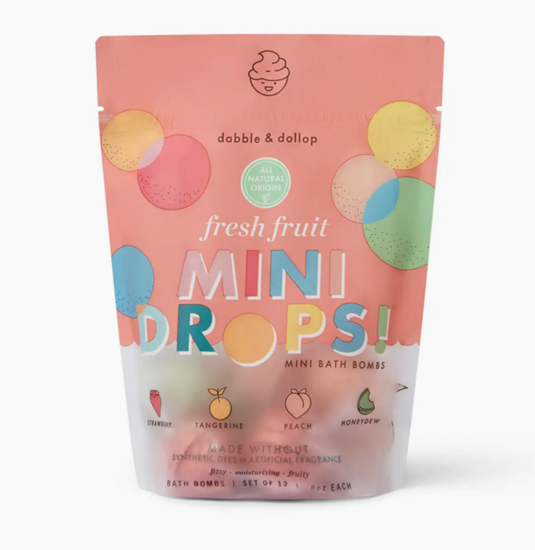 DABBLE & DOLLOP Mini Drops® Bath Bombs - Fresh Fruit