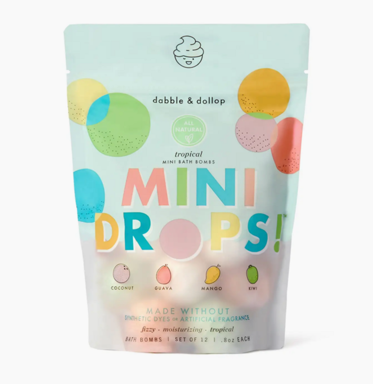 DABBLE & DOLLOP Mini Drops® Bath Bombs - Tropical