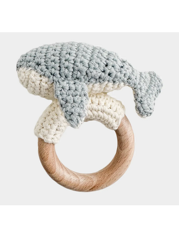 THE BLUEBERRY HILL Crochet Whale Teether