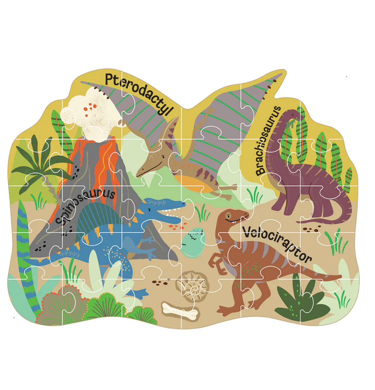 FLOSS AND ROCK Dino Jigsaw - 30 PC