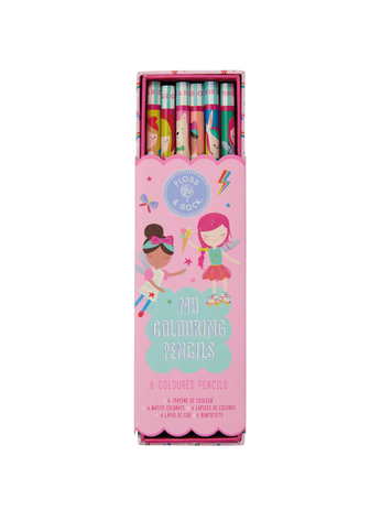 FLOSS AND ROCK Coloring Pencils - Rainbow Fairy