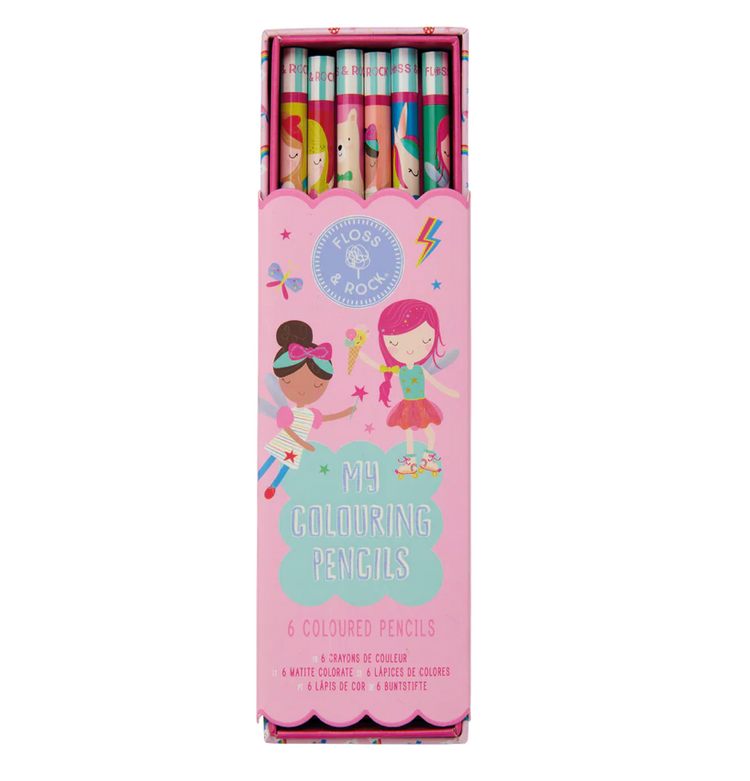 FLOSS AND ROCK Coloring Pencils - Rainbow Fairy