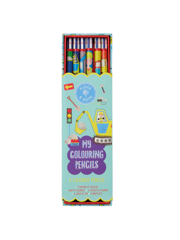 FLOSS AND ROCK Coloring Pencils - Construction