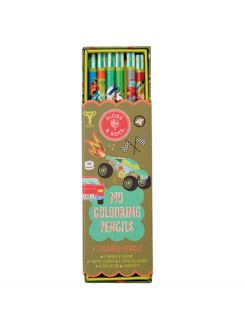 FLOSS AND ROCK Coloring Pencils - Cars