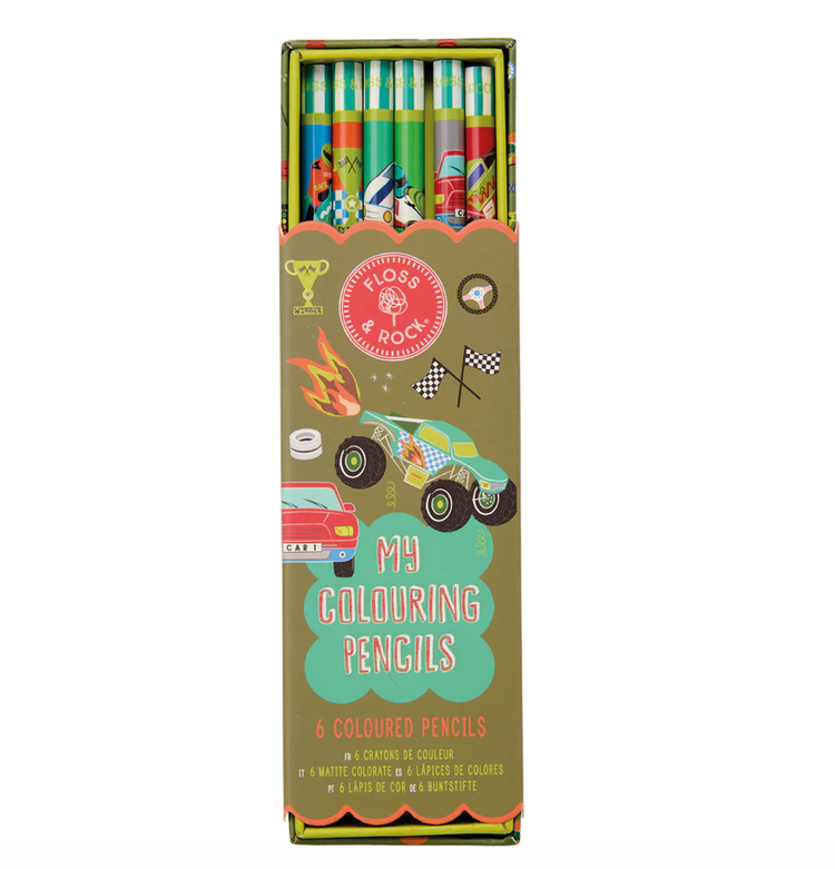 FLOSS AND ROCK Coloring Pencils - Cars